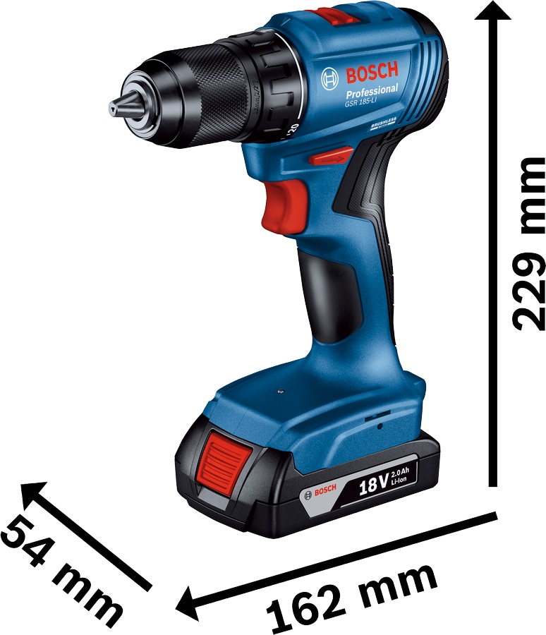 Акумуляторний дриль-шуруповерт Bosch GSR 185-LI (0.601.9K3.000)