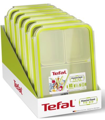 Бранч-бокс Tefal MASTERSEAL TO GO 1.2 л, пластик, зелений