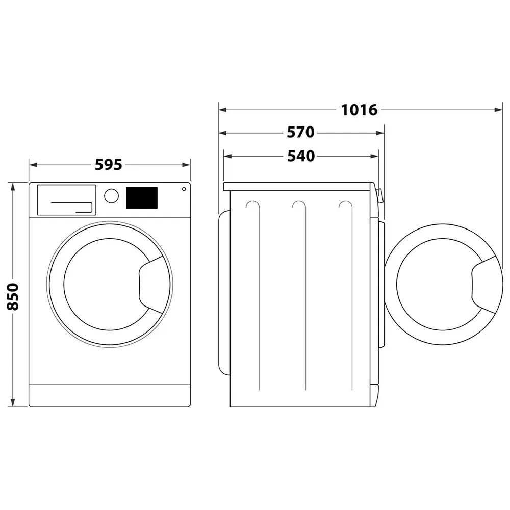 Прально-сушильна машина Whirlpool FFWDB864349BVUA