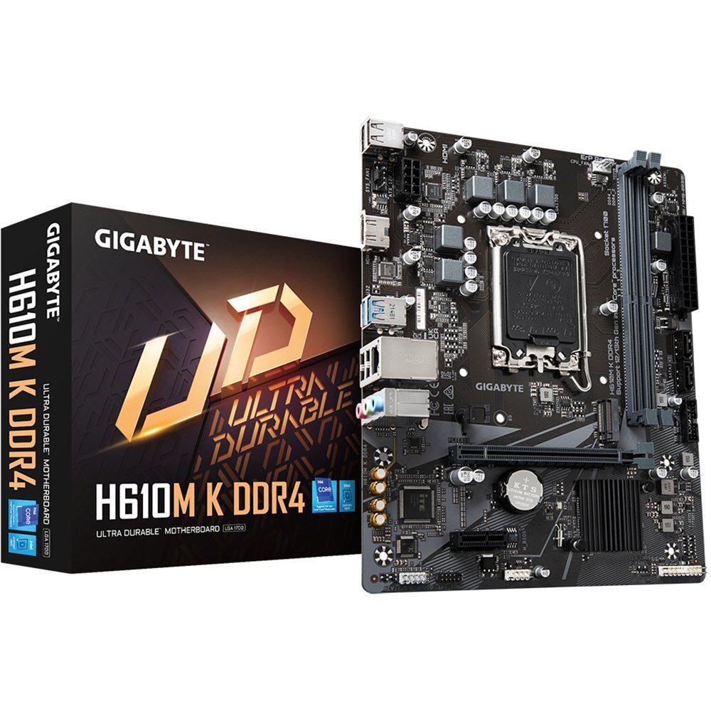 Материнська плата GIGABYTE H610M K DDR4 s1700 H610 2xDDR4 M.2 HDMI mATX