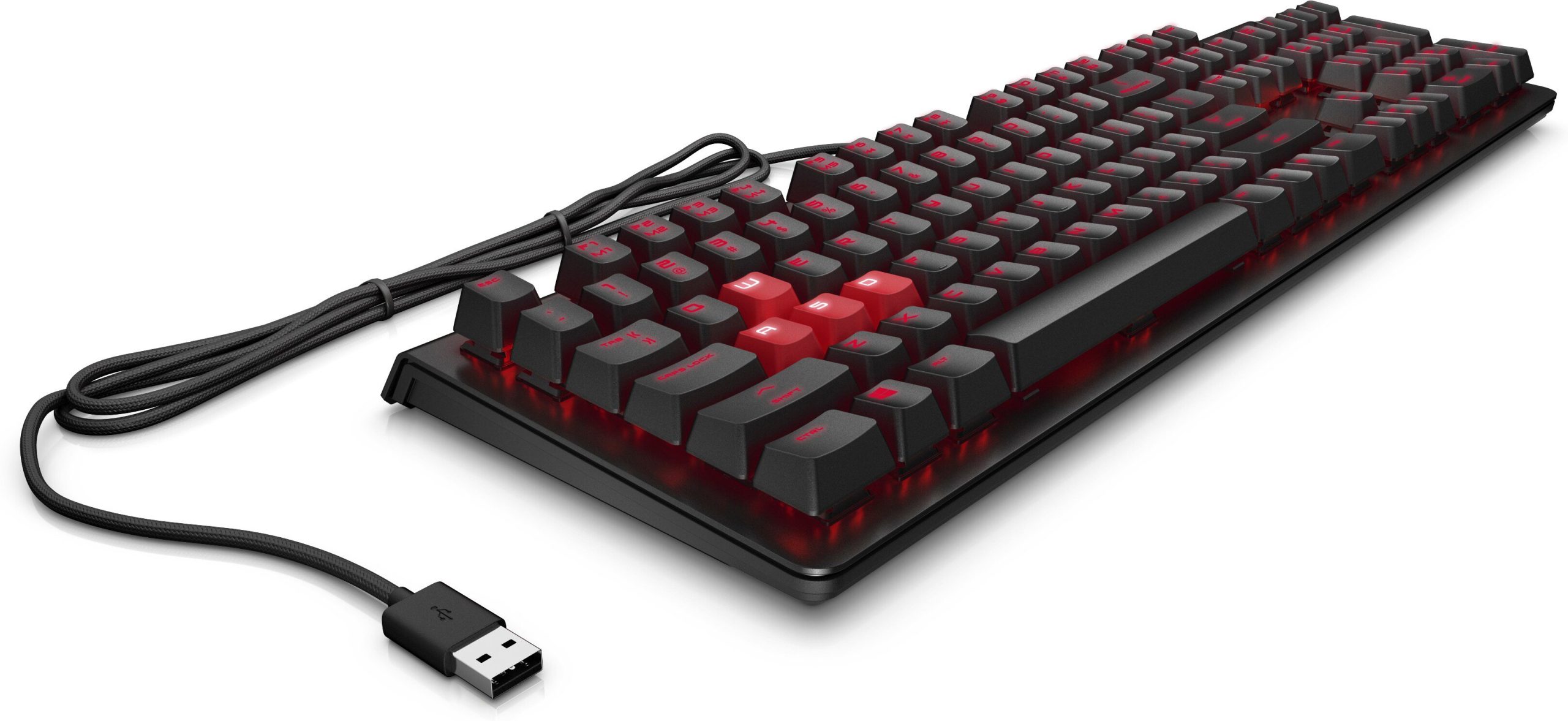 Ігрова клавіатура HP OMEN Encoder LED 104key Cherry MX Red USB Black (6YW76AA)