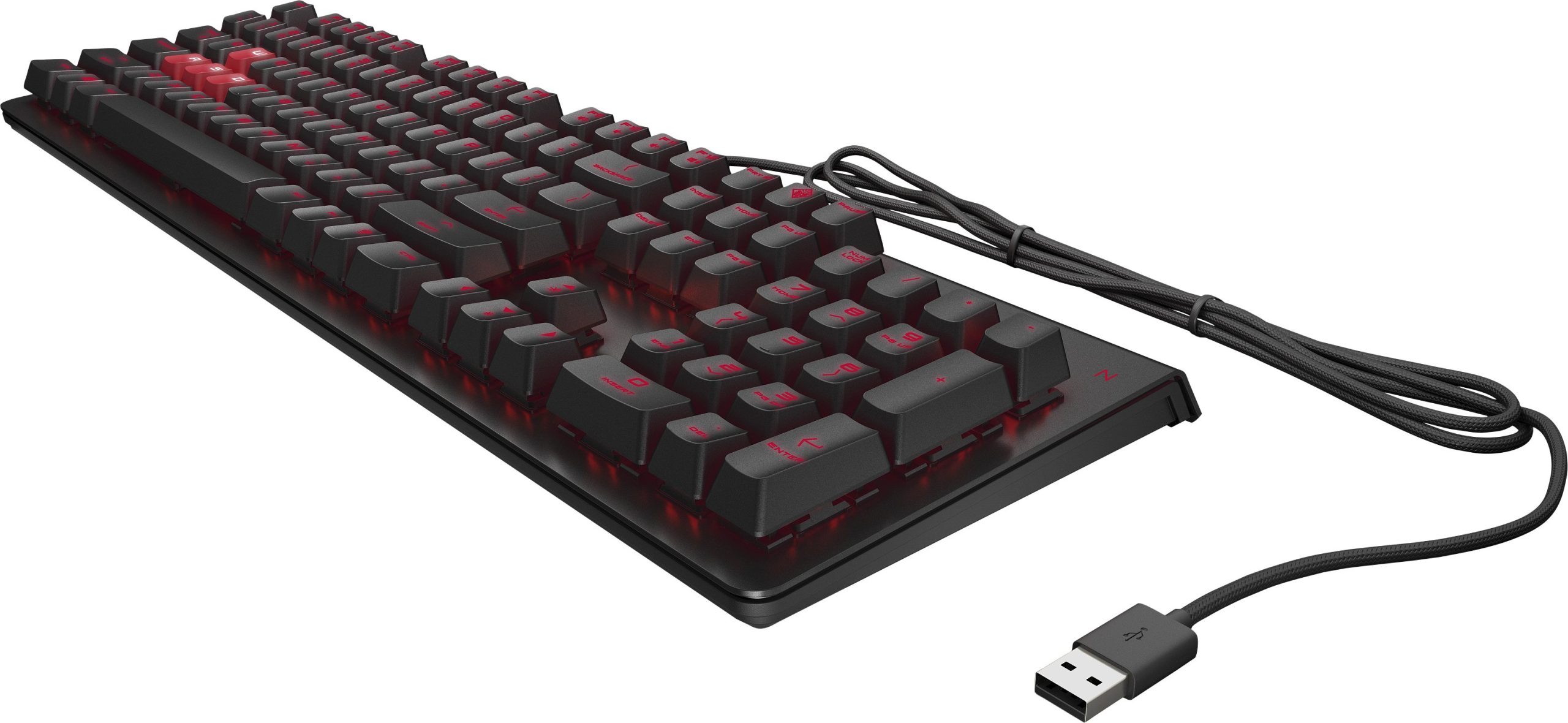 Ігрова клавіатура HP OMEN Encoder LED 104key Cherry MX Red USB Black (6YW76AA)