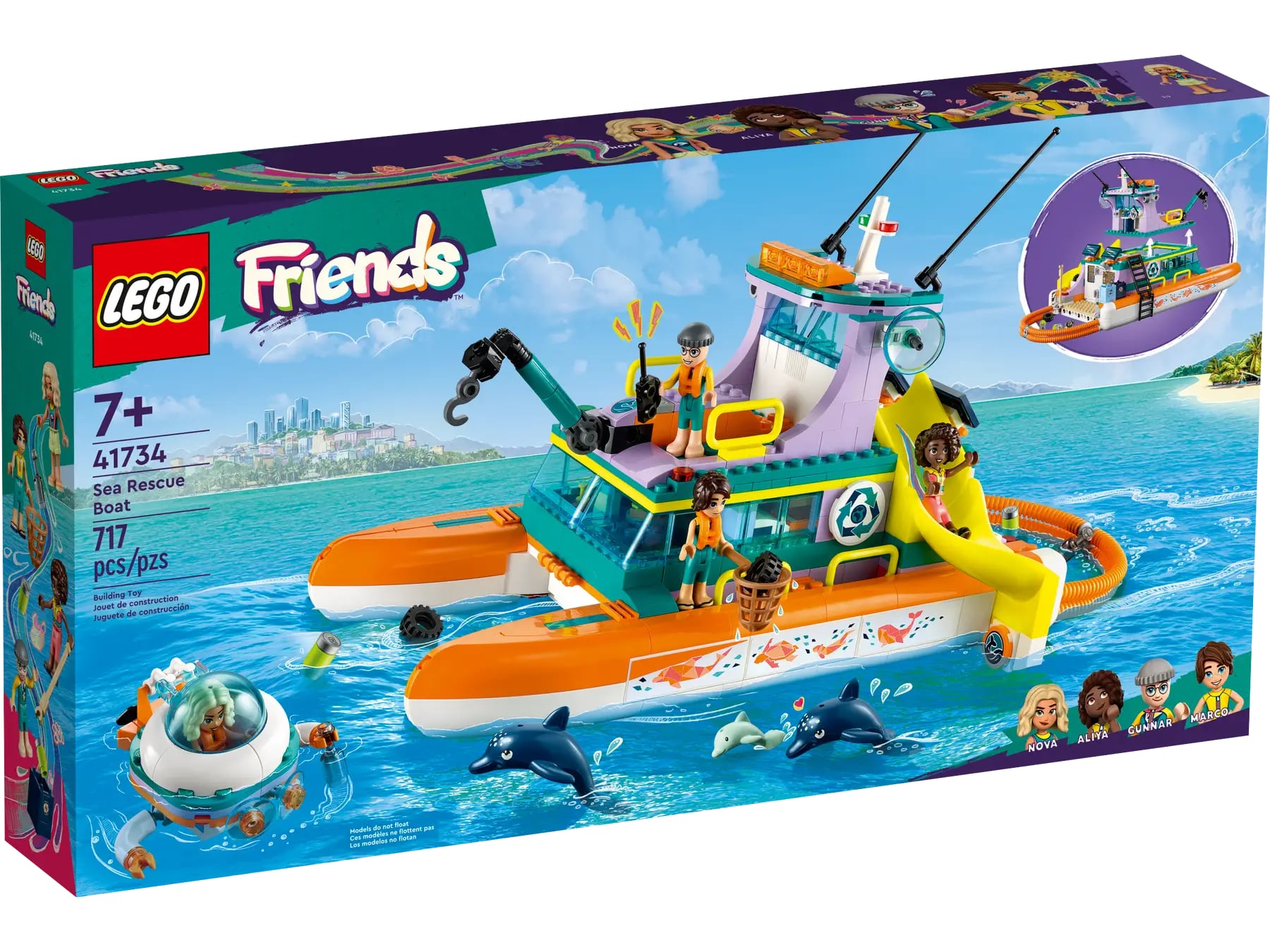 LEGO 41734 Friends Човен морської рятувальної бригади