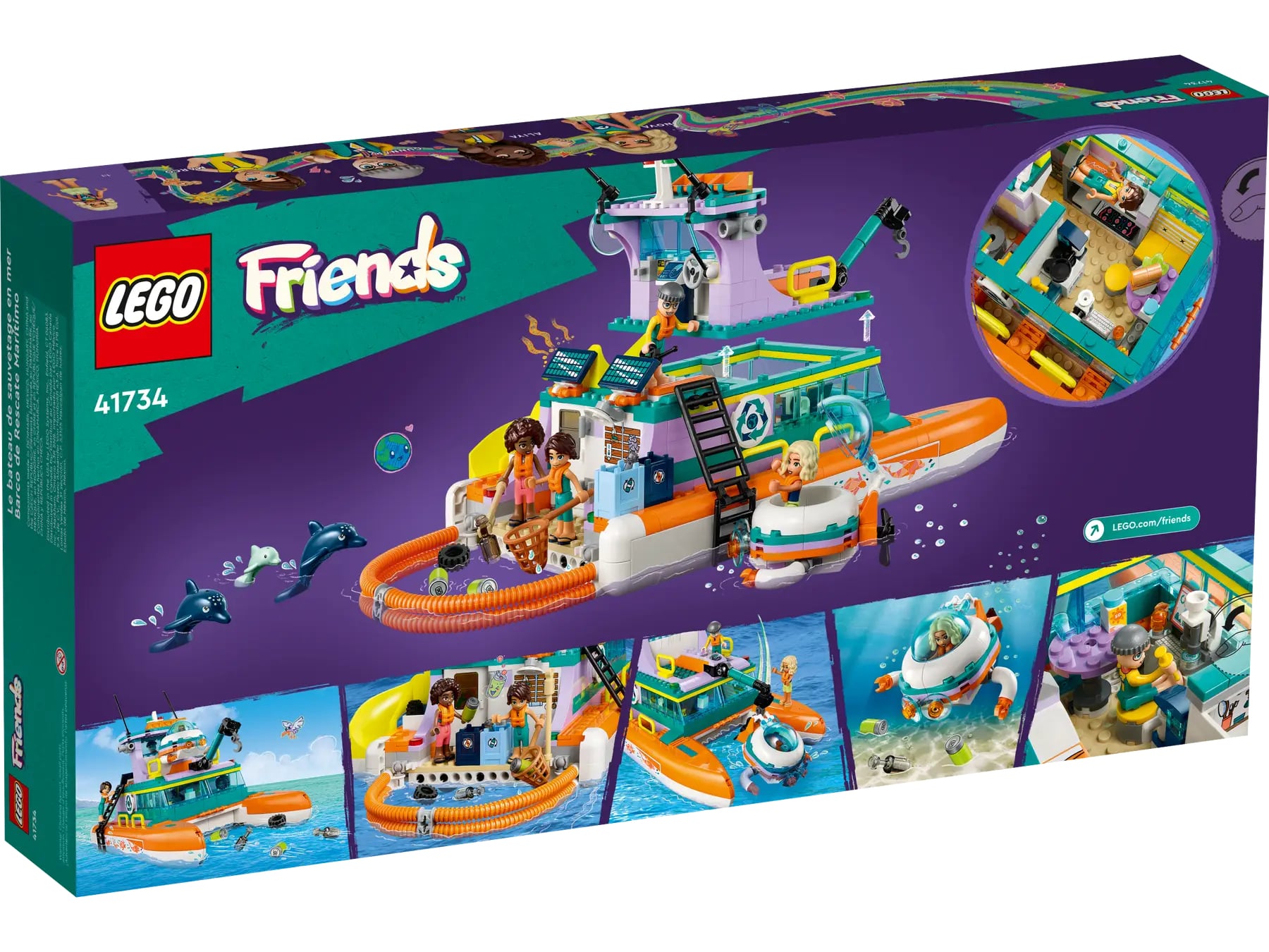 LEGO 41734 Friends Човен морської рятувальної бригади