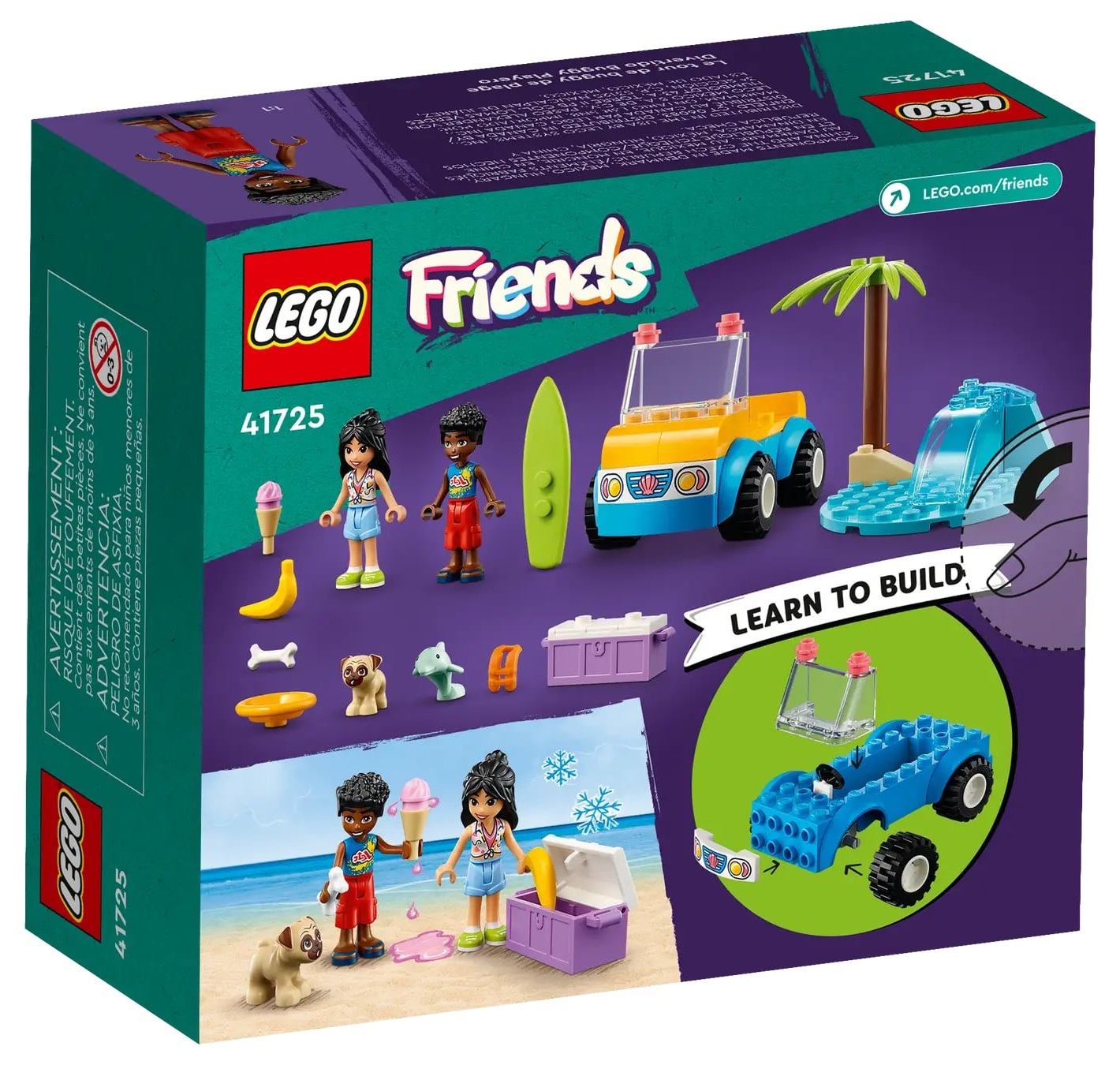 LEGO 41725 Friends Розваги на пляжному кабріолеті