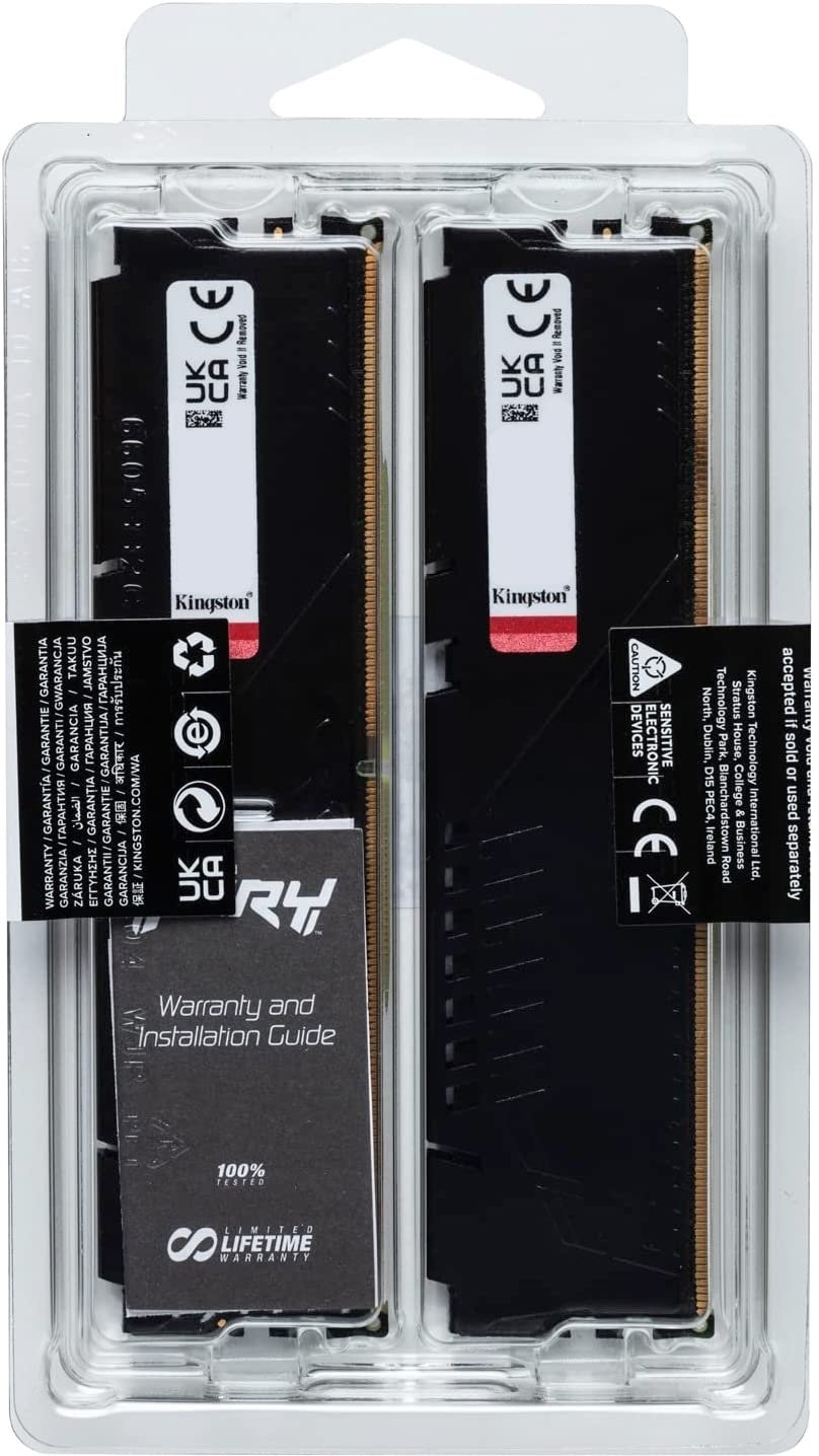 Память ПК Kingston DDR5 32GB KIT (16GBx2) 5600 FURY Beast Black EXPO (KF556C36BBEK2-32)