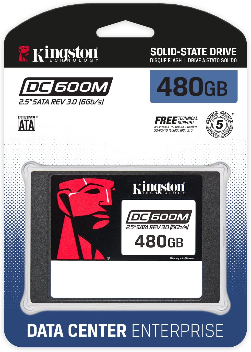 Kingston Накопичувач SSD 2.5" 480GB SATA DC600M