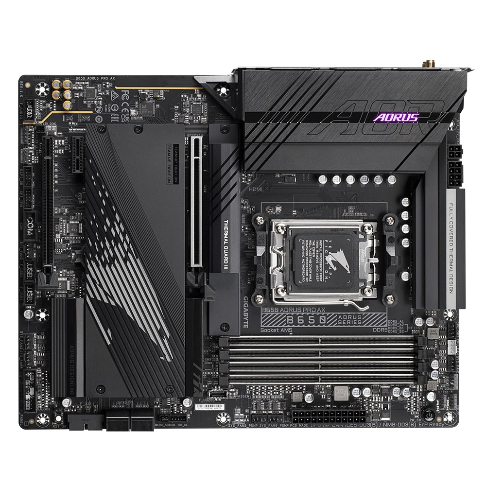 Материнська плата GIGABYTE B650 AORUS PRO AX sAM5 B650 4xDDR5 M.2 HDMI ATX