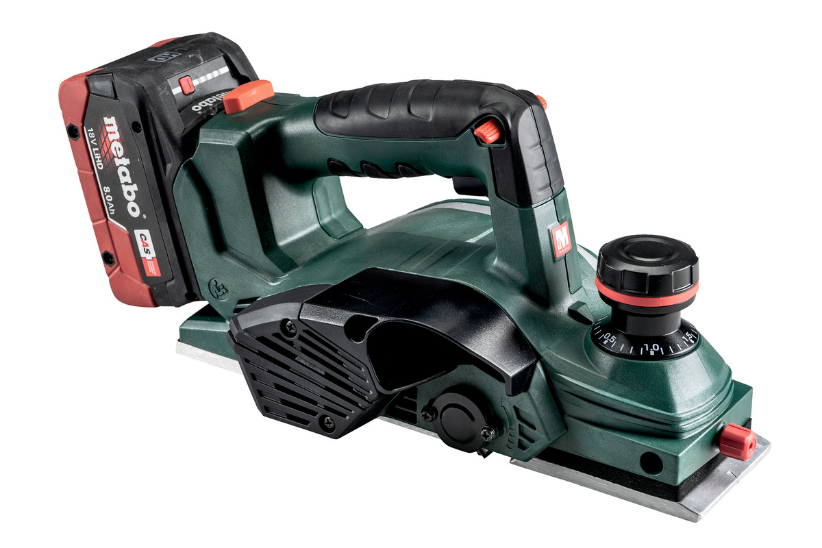 Рубанок акумуляторний Metabo HO 18 LTX 20-82,LI-Power 18В, 82мм, стругання до 2мм, паз 9мм, 2.9кг, без АКБ та ЗП