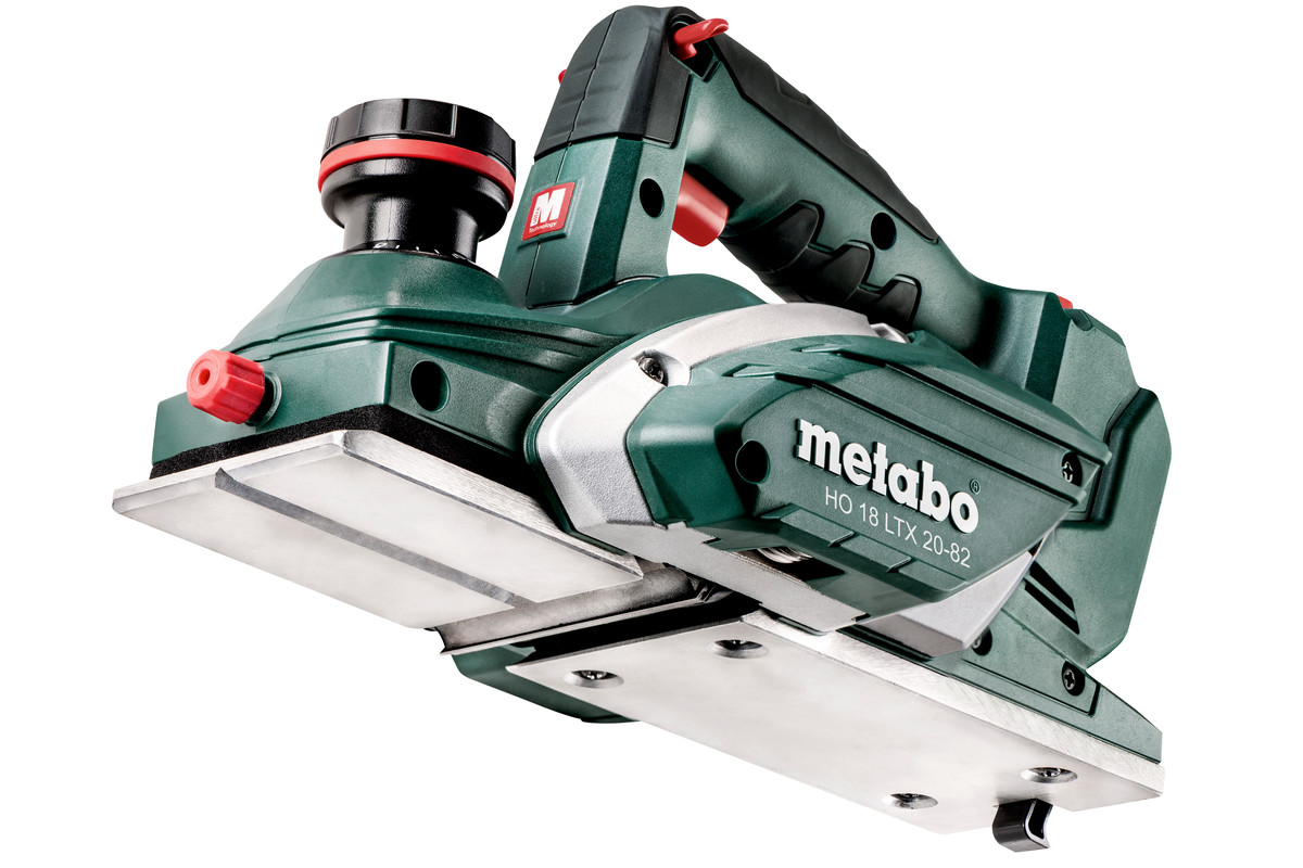 Рубанок акумуляторний Metabo HO 18 LTX 20-82,LI-Power 18В, 82мм, стругання до 2мм, паз 9мм, 2.9кг, без АКБ та ЗП