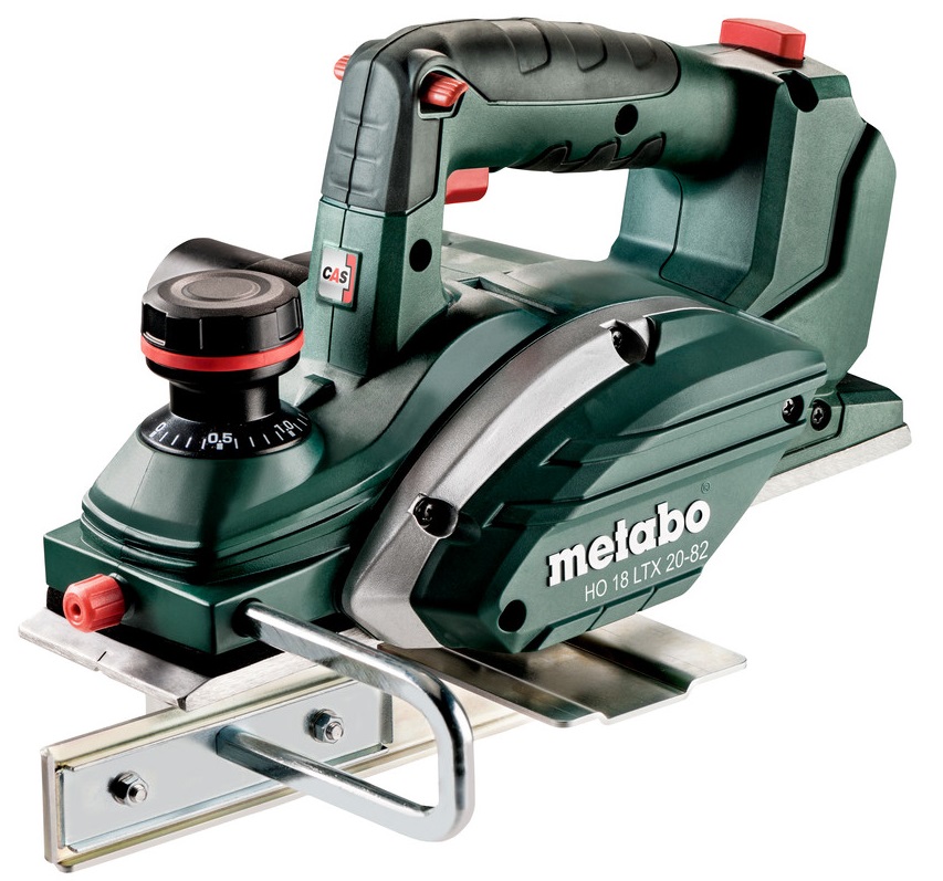 Рубанок акумуляторний Metabo HO 18 LTX 20-82,LI-Power 18В, 82мм, стругання до 2мм, паз 9мм, 2.9кг, без АКБ та ЗП