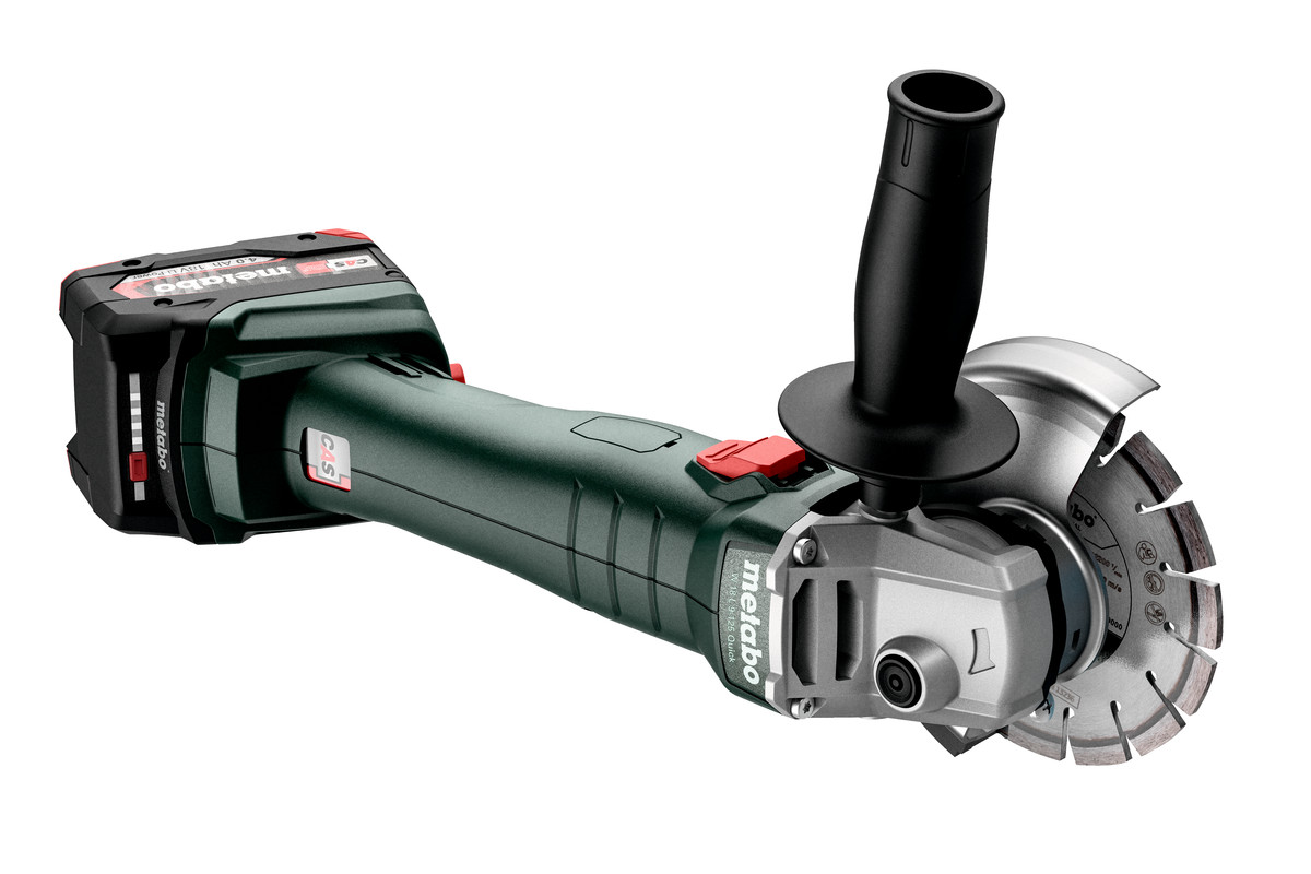 Шліфмашина кутова акумуляторна Metabo W 18 L 9-125 Quick, 125мм, 18В, 8500об•хв, М14, 2.3кг, без АКБ та ЗП