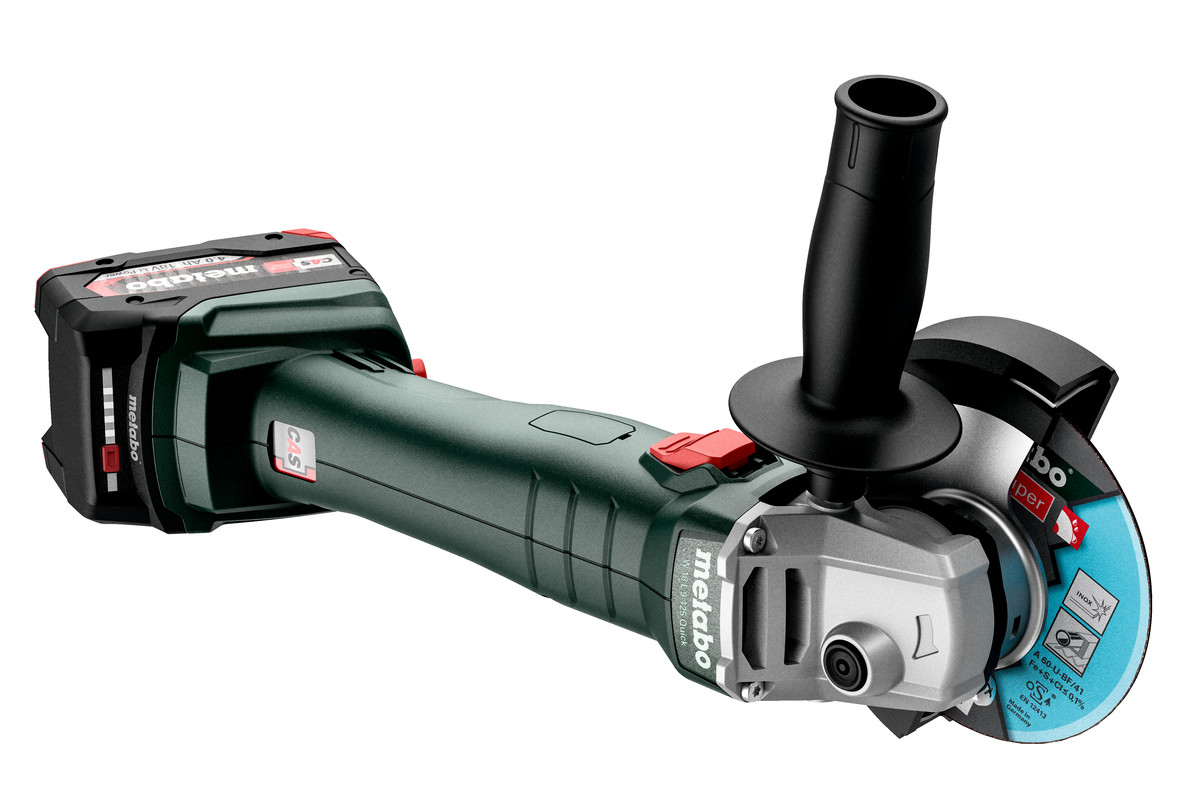 Шліфмашина кутова акумуляторна Metabo W 18 L 9-125 Quick, 125мм, 18В, 8500об•хв, М14, 2.3кг, без АКБ та ЗП