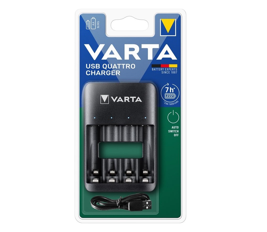 Зарядное устройство  Varta Value USB Quattro Charger pro АА/АААх4