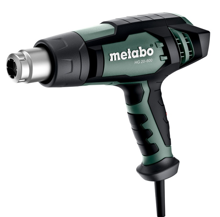 Фен будівельний Metabo HG 20-600, 2000Вт, 80-600°C, 150/300/500л•хв, 0.62кг