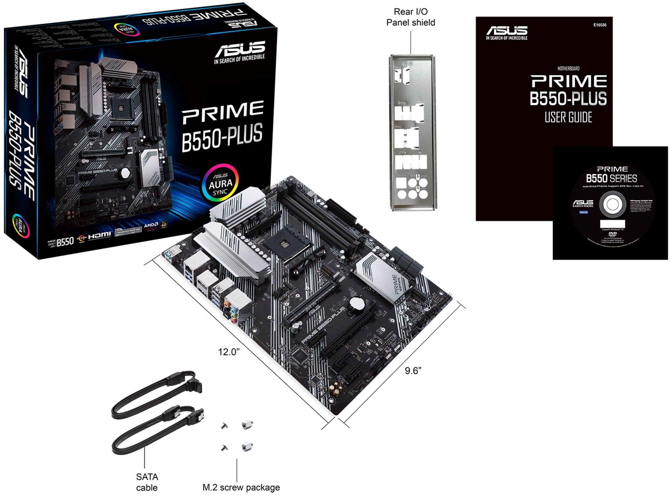 Материнська плата ASUS PRIME B550-PLUS (90MB14U0-M0EAY0)