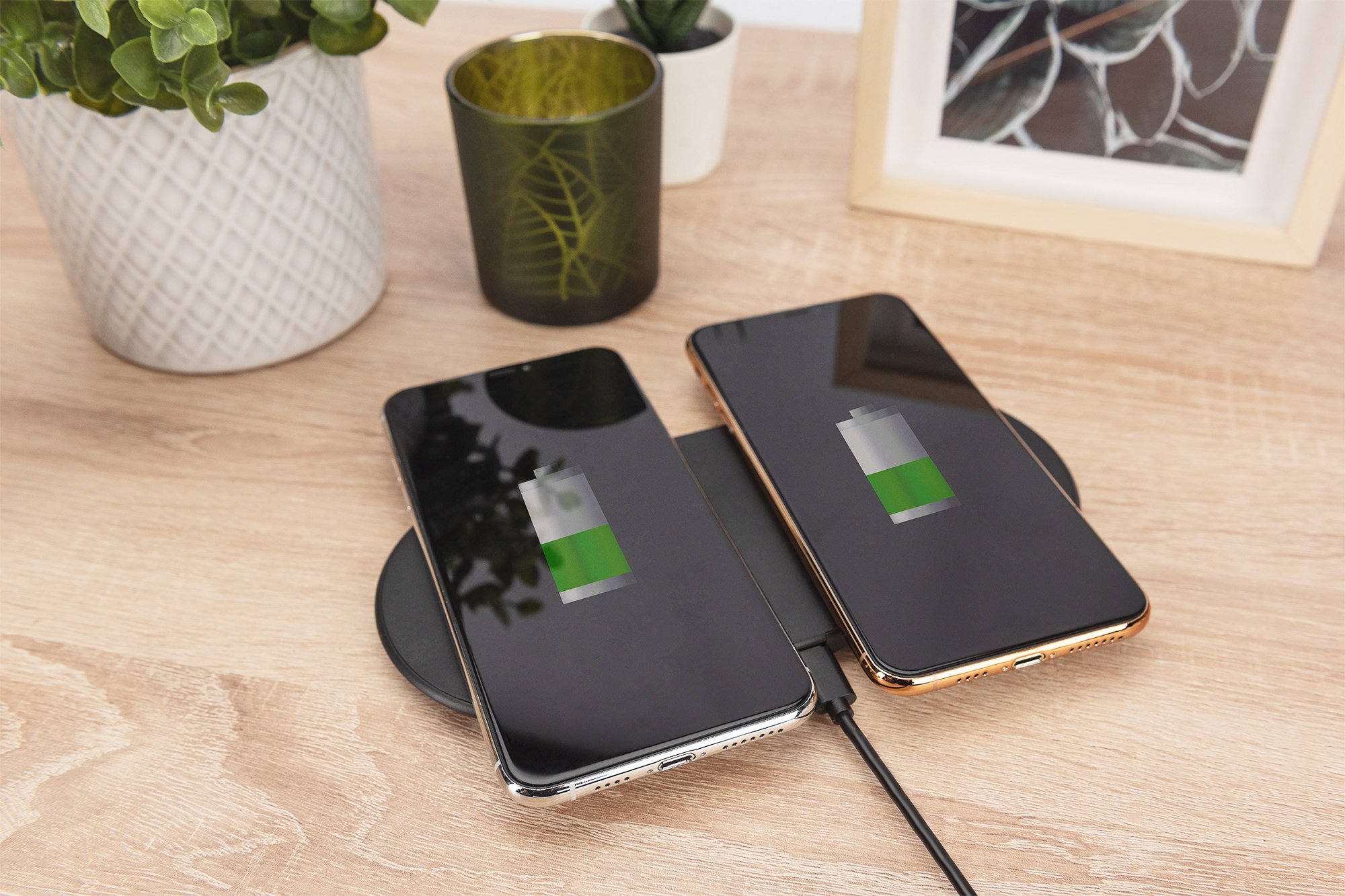 Digitus Зарядний пристрій Wireless Charging, Pad, Duo, 15W