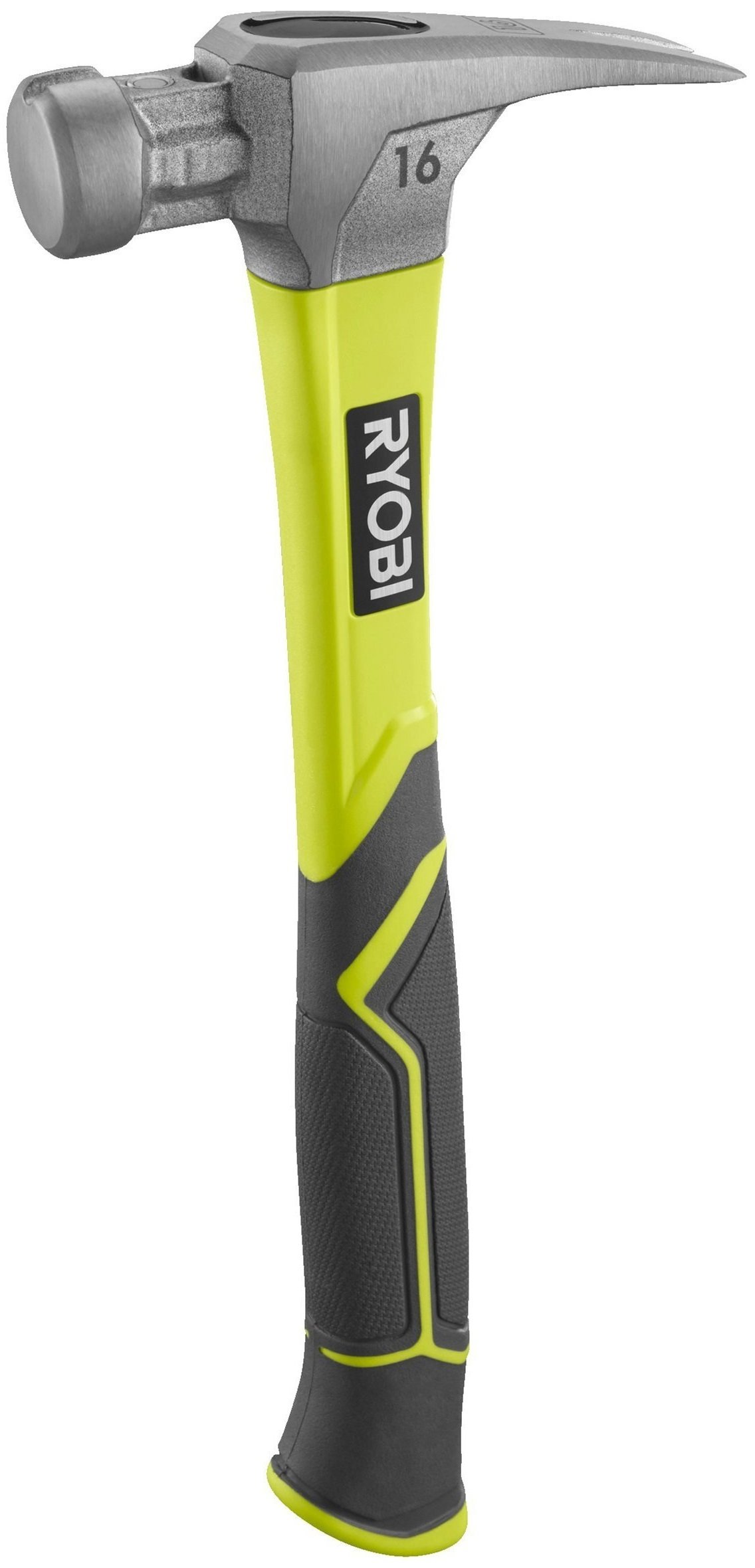 Молоток столярний Ryobi RH16FSS, 450г, магнітний утримувач, рукоятка скловолокно