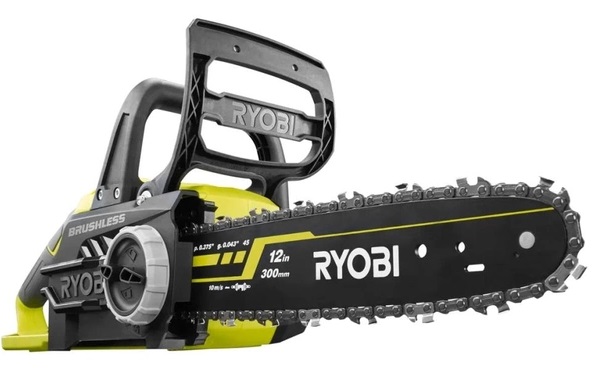 Пила ланцюгова акумуляторна Ryobi RCS1830-140B, 18В ONE+, акб 1х4Аг, шина 30см, безщіткова, 3.9кг