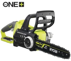 Пила ланцюгова акумуляторна Ryobi RCS1830-140B, 18В ONE+, акб 1х4Аг, шина 30см, безщіткова, 3.9кг