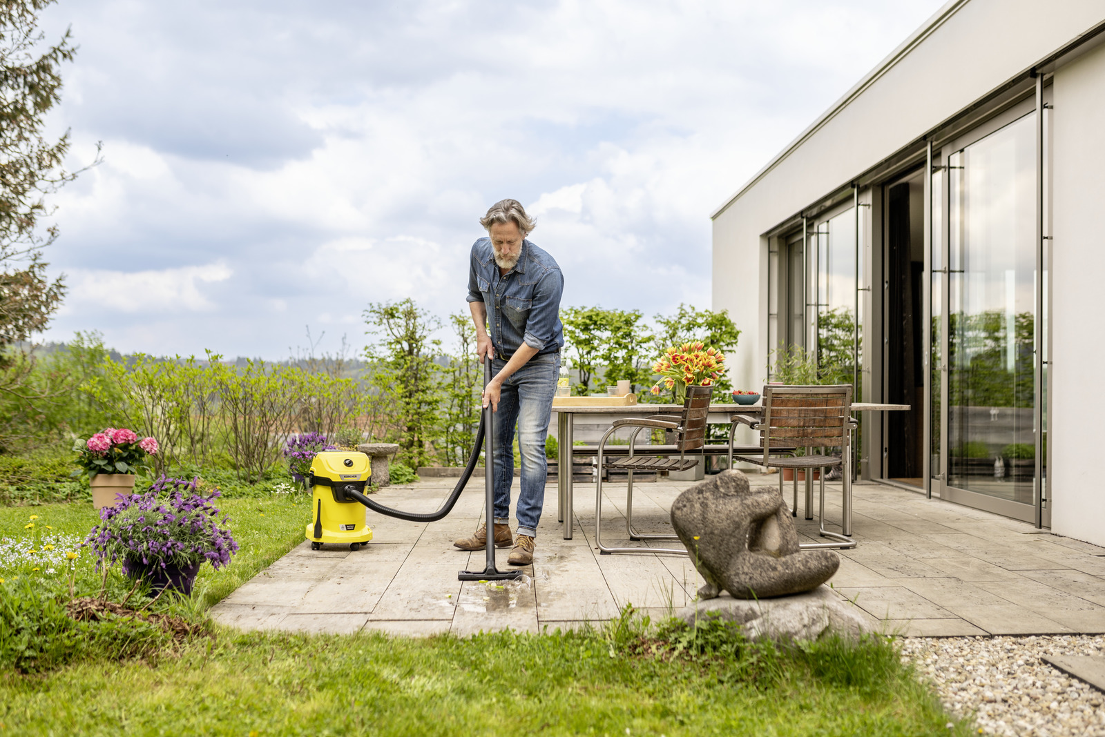 Пилосос професійний акумуляторний Karcher WD 3-18, 18В, контейнер 17л, без АКБ и ЗП