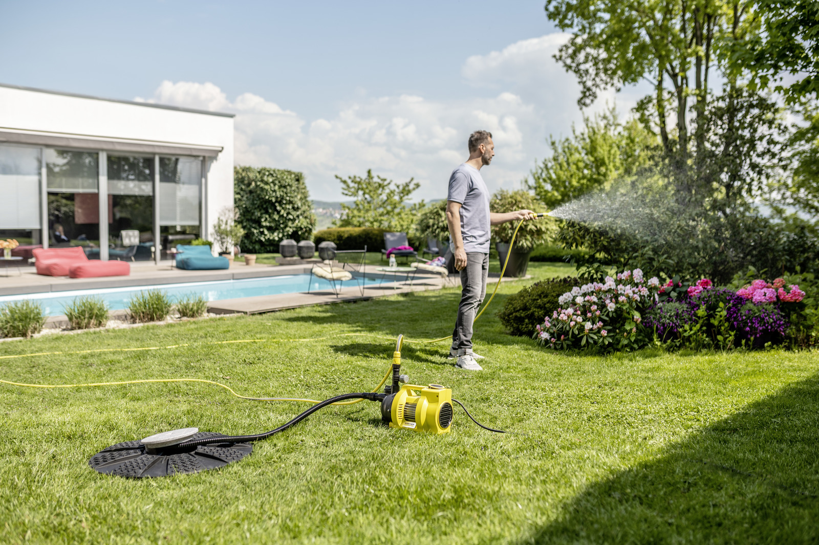 Насос садовий Karcher BP 5.000 Garden, 650Вт, 5.0 куб/година, висота подачі 40м, висота всмоктування 8 м, 6.8 кг