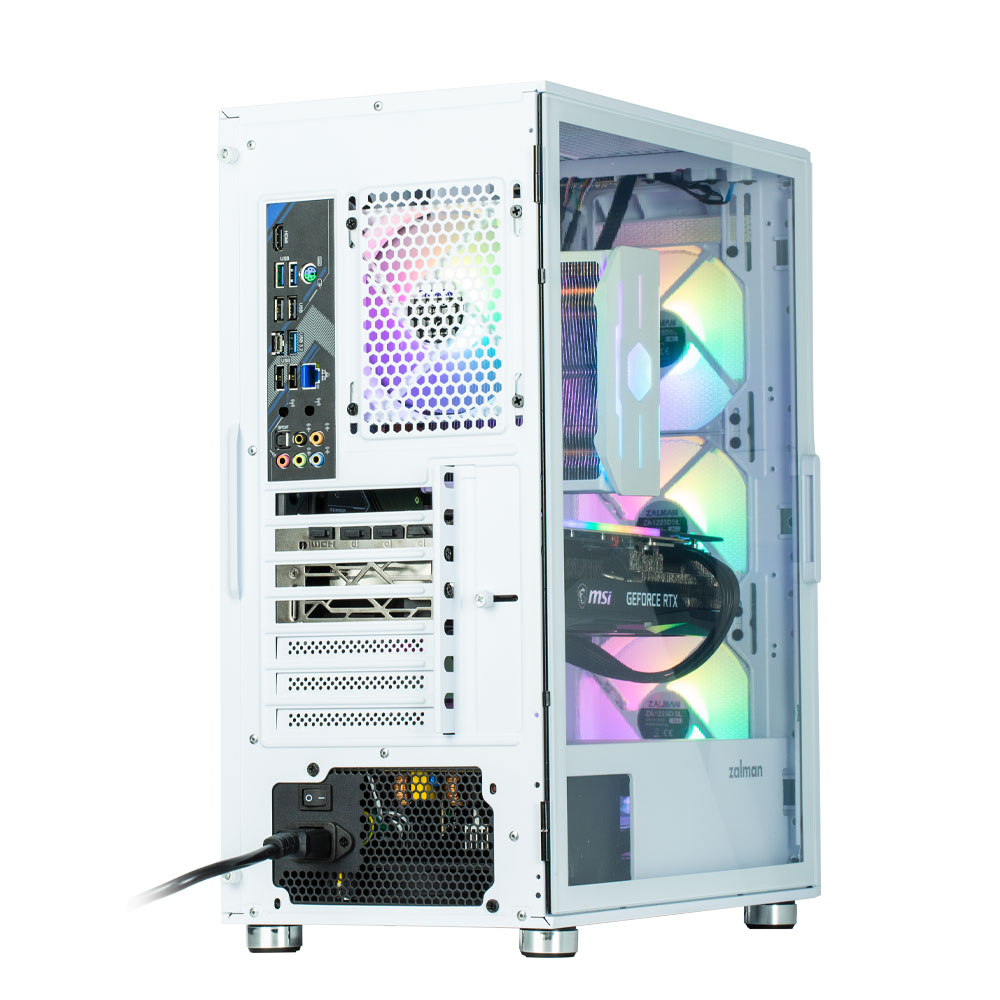 Zalman Корпус I3 Neo, без БЖ, 1xUSB3.0, 2xUSB2.0, 4x120mm RGB fans, TG Side Panel, ATX, білий