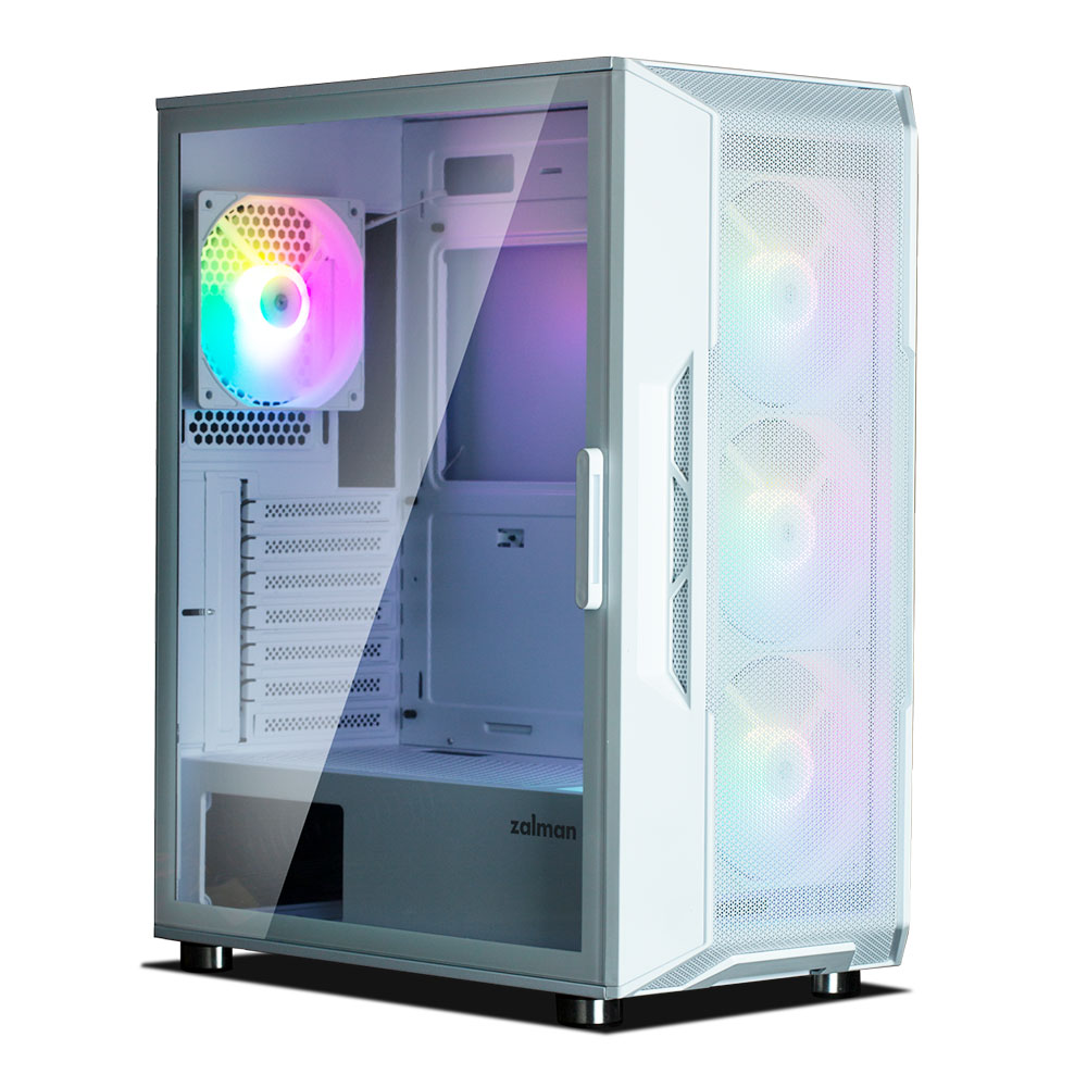 Zalman Корпус I3 Neo, без БЖ, 1xUSB3.0, 2xUSB2.0, 4x120mm RGB fans, TG Side Panel, ATX, білий