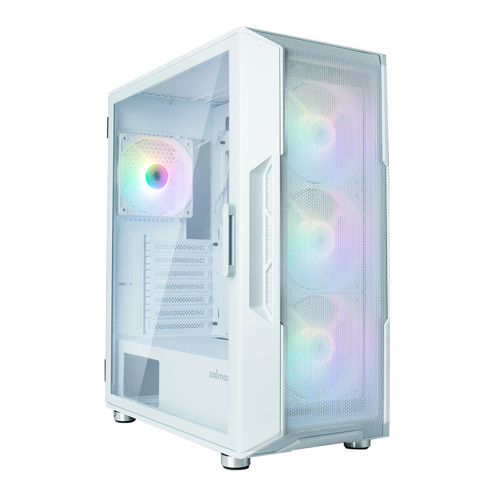 Zalman Корпус I3 Neo, без БЖ, 1xUSB3.0, 2xUSB2.0, 4x120mm RGB fans, TG Side Panel, ATX, білий