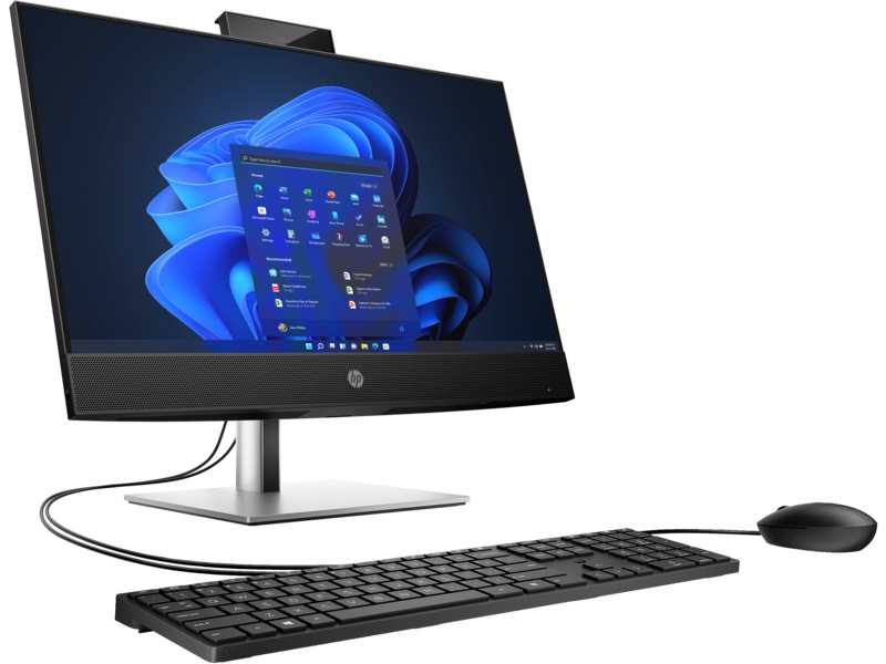 HP Комп'ютер персональний моноблок ProOne 440-G9 23.8" FHD IPS AG, Intel i3-12100T, 8GB, F256GB, UMA, WiFi, кл+м, 3Y, DOS, чорний