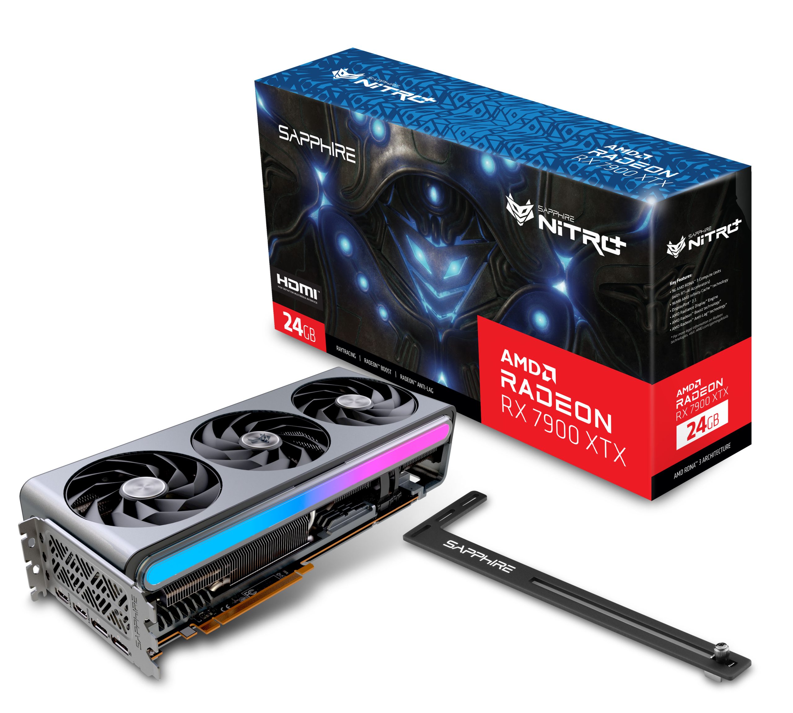 Відеокарта Sapphire Radeon RX 7900 XTX 24GB GDDR6 Nitro+ Gaming OC VAPOR-X(11322-01-40G)