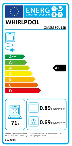 Духова шафа Whirlpool OMSR58CU1SB