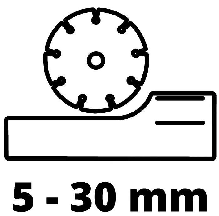 Борозник Einhell TE-MA 1500, диск 125мм, 1500Вт, паз 8-30мм, глибина пазу 5-30 мм, 8500об•хв, 4.8кг