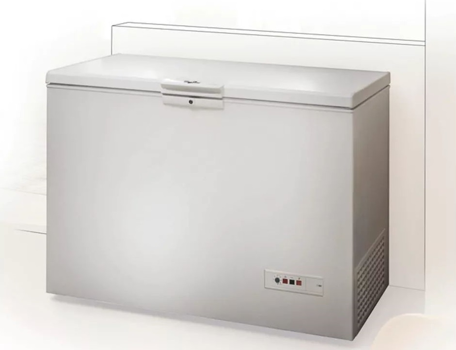 Морозильна скриня Whirlpool, 390л, А+, ST, білий