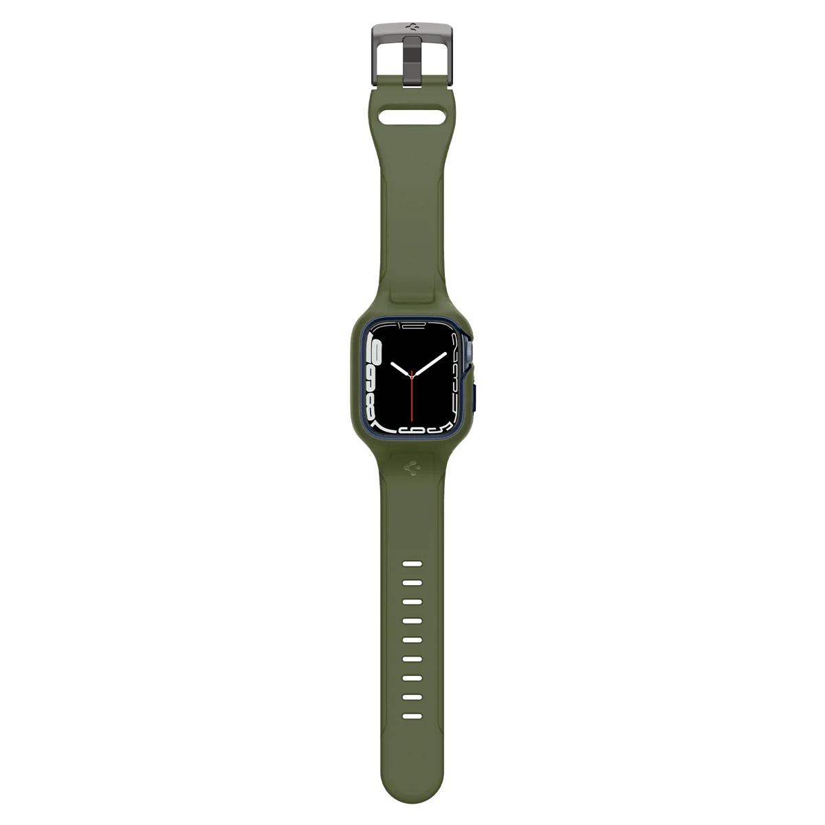 Чохол та ремінець 2в1 Spigen для Apple Watch 45mm Liquid Air Pro, Moss Green (ACS04408)