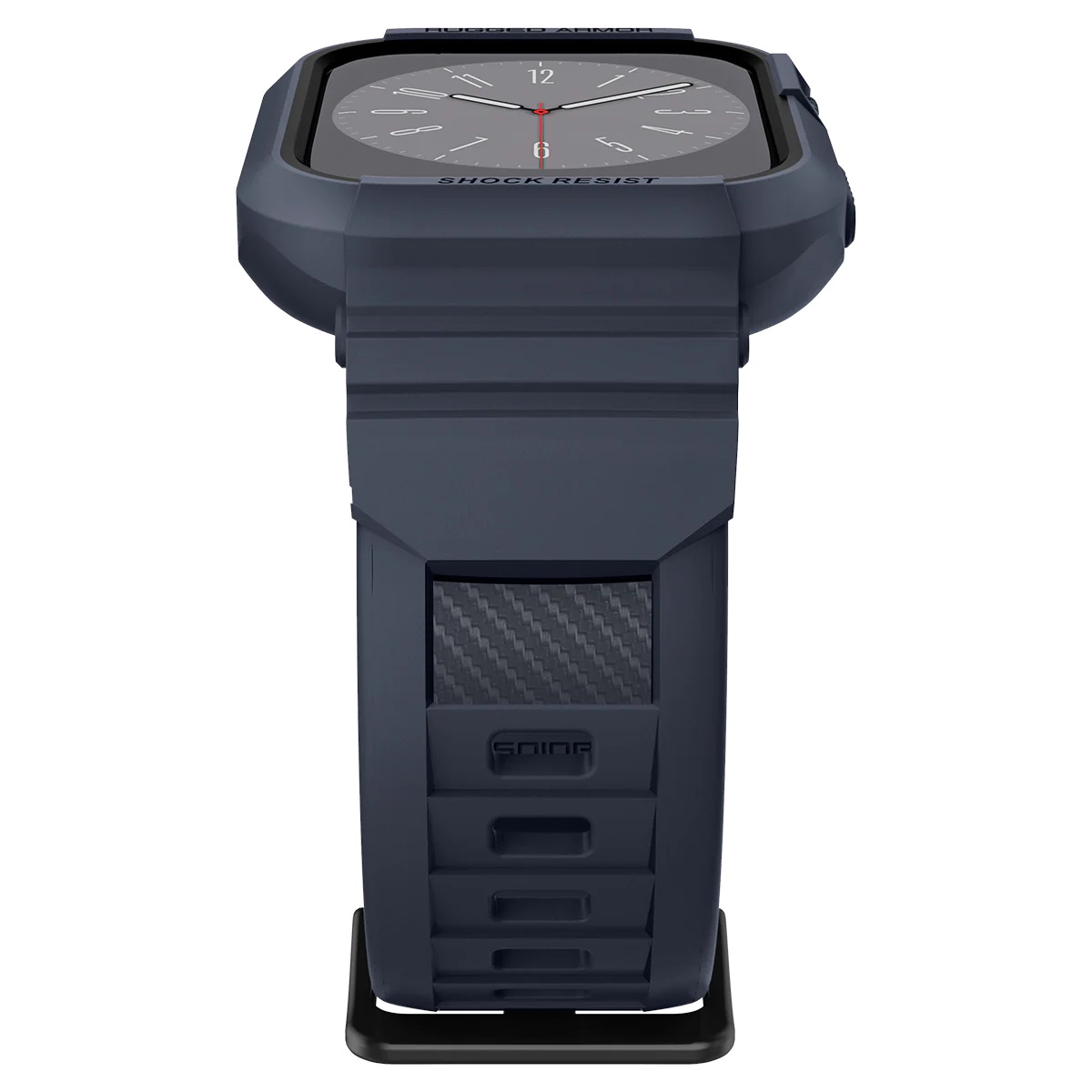 Чохол та ремінець 2в1 Spigen для Apple Watch 45mm/44mm Rugged Armor Pro, Charcoal Gray (ACS00819)