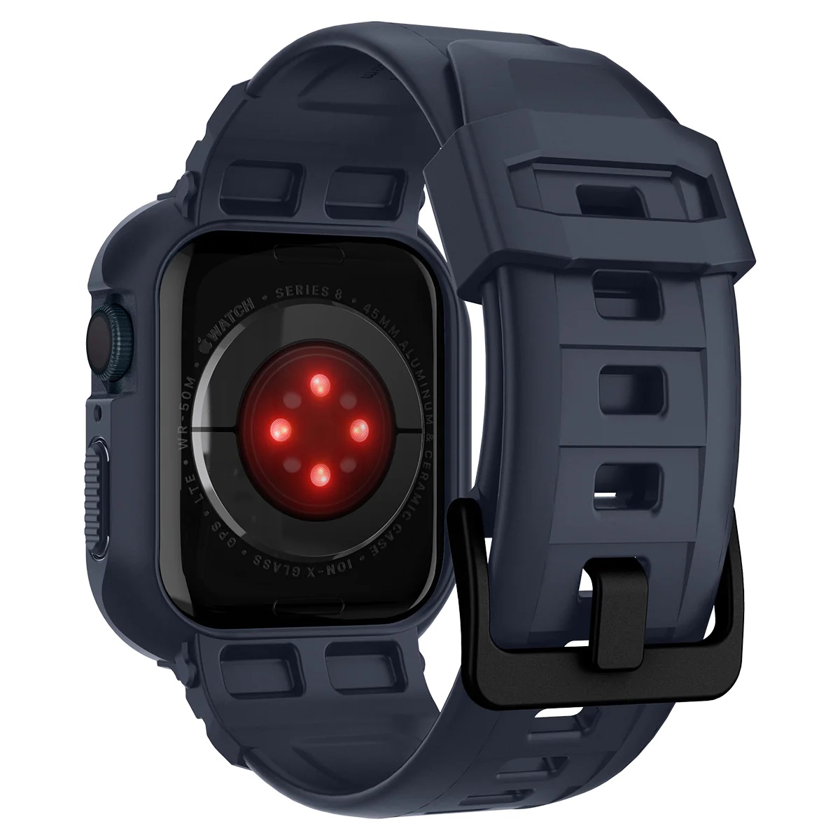 Чохол та ремінець 2в1 Spigen для Apple Watch 45mm/44mm Rugged Armor Pro, Charcoal Gray (ACS00819)