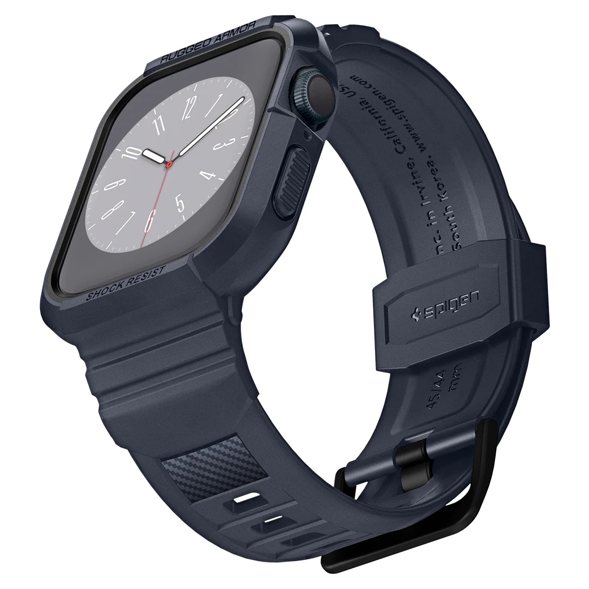 Чохол та ремінець 2в1 Spigen для Apple Watch 45mm/44mm Rugged Armor Pro, Charcoal Gray (ACS00819)