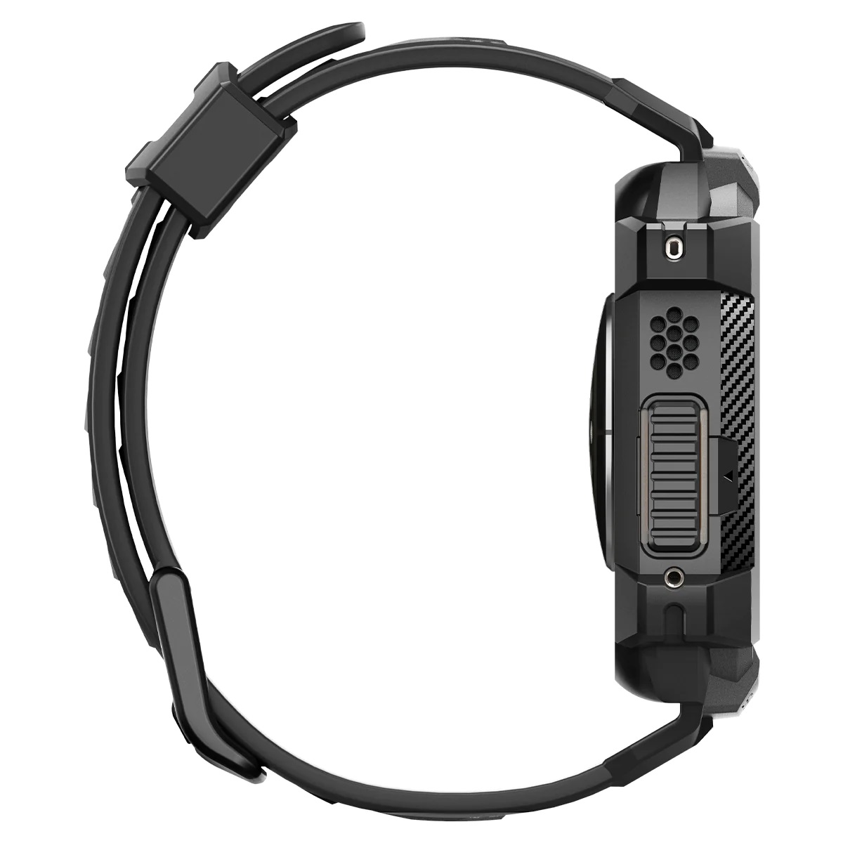 Чохол та ремінець 2в1 Spigen для Apple Watch Ultra 49mm Rugged Armor Pro, Black (ACS05460)