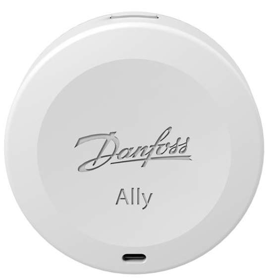 Датчик Danfoss Ally Room Sensor, кімнатний, виносний, CR2450, Zigbee, білий