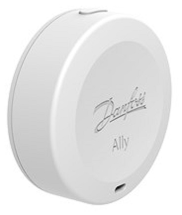 Датчик Danfoss Ally Room Sensor, кімнатний, виносний, CR2450, Zigbee, білий