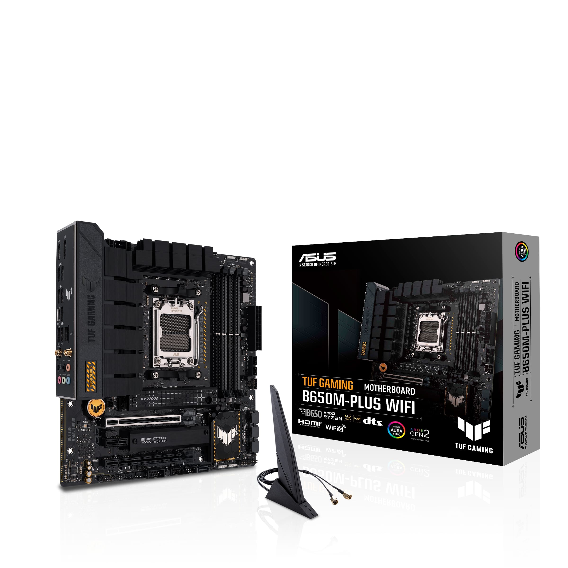 Материнська плата ASUS TUF GAMING B650M-E WIFI sAM5 B650 2xDDR5 M.2 HDMI DP Wi-Fi BT mATX