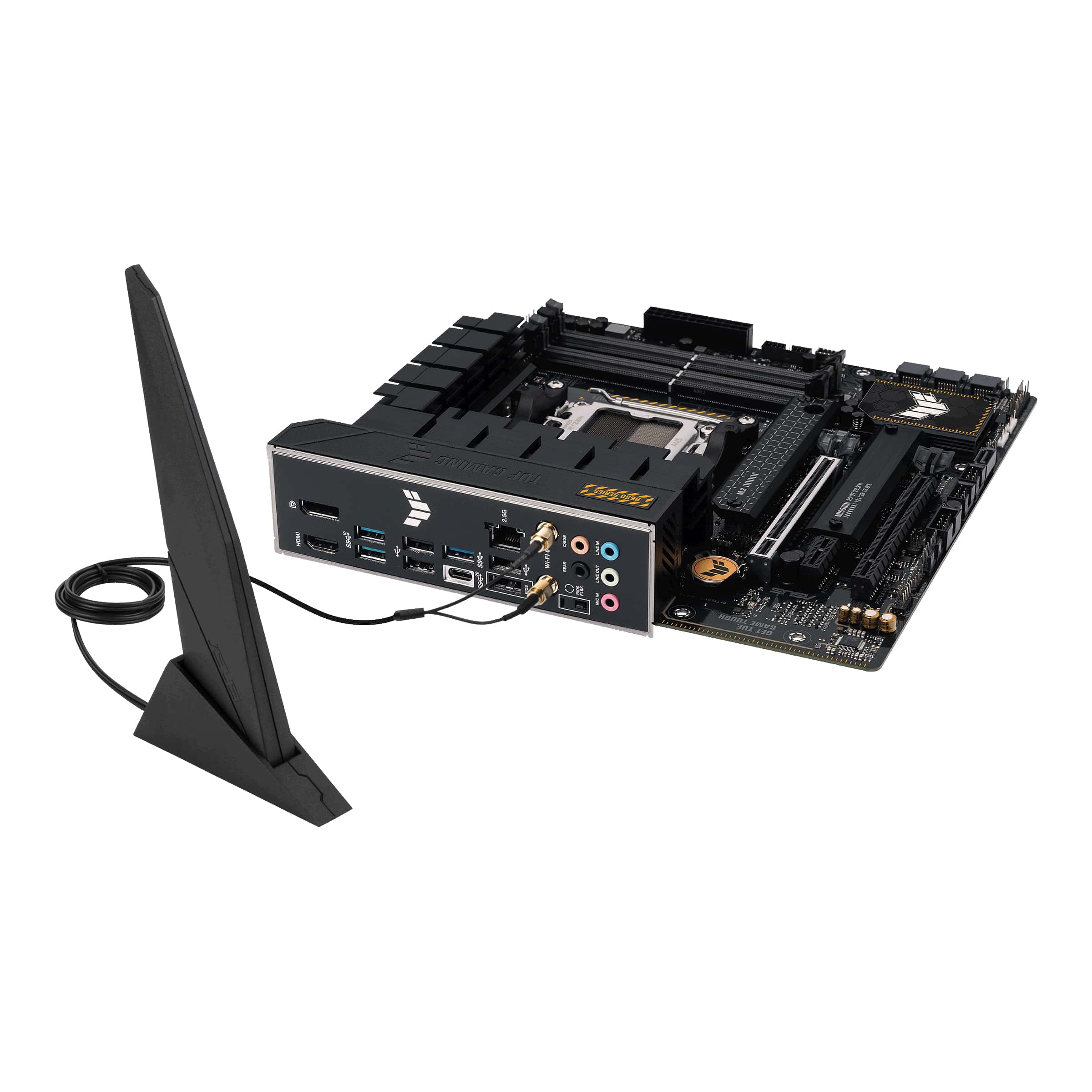 Материнська плата ASUS TUF GAMING B650M-E WIFI sAM5 B650 2xDDR5 M.2 HDMI DP Wi-Fi BT mATX