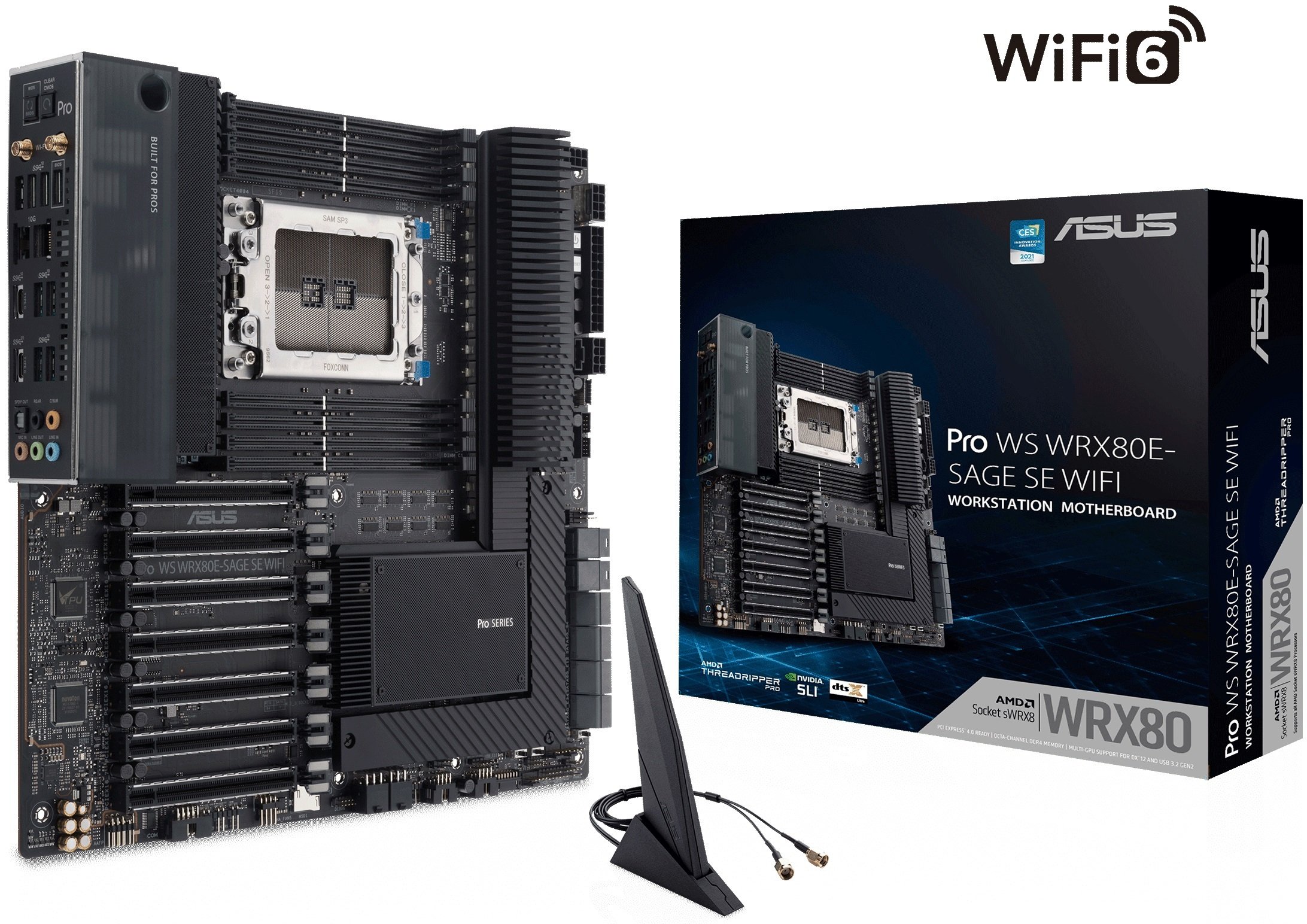 Материнська плата ASUS PRO WS WRX80E-SAGE SE WIFI (90MB1590-M0EAY0)