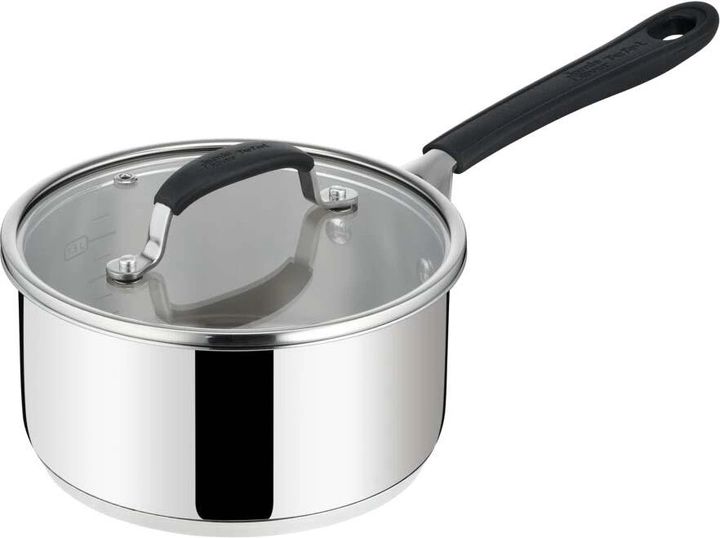 Ківш з кришкою Tefal Jamie Oliver Home Cook, 18см, 2.2л, нержавіюча сталь, силікон, скло