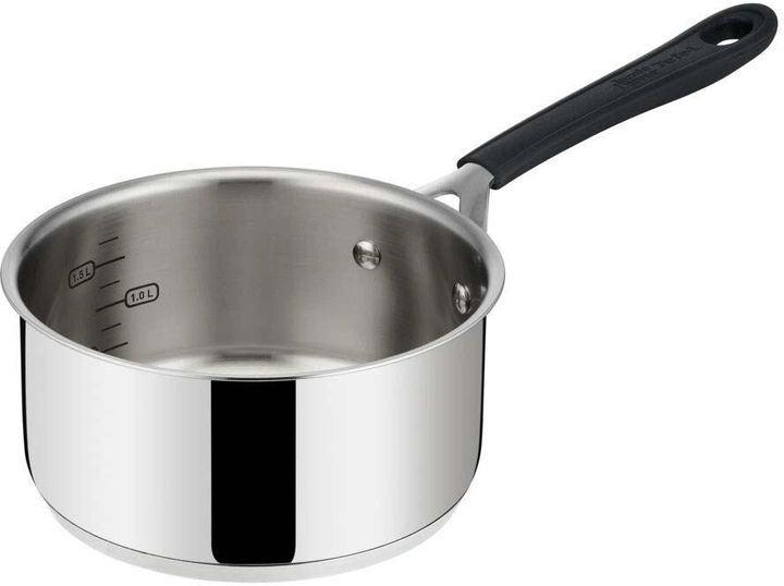 Ківш з кришкою Tefal Jamie Oliver Home Cook, 18см, 2.2л, нержавіюча сталь, силікон, скло