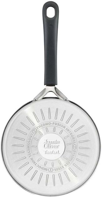 Ківш з кришкою Tefal Jamie Oliver Home Cook, 18см, 2.2л, нержавіюча сталь, силікон, скло