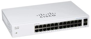 Комутатор Cisco CBS110 Unmanaged 24-port GE, 2x1G SFP Shared (CBS110-24T-EU)