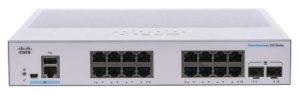 Комутатор Cisco CBS250 Smart 16-port GE, 2x1G SFP (CBS250-16T-2G-EU)