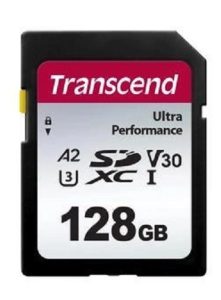 Карта пам`яті Transcend SD 128GB C10 UHS-I U3 A2 R160/W90MB/s 4K (TS128GSDC340S)